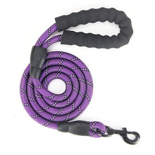 Load image into Gallery viewer, Large Dog Reflective Rope Durable Large Dog Leash Walking Big Dog Collar Strengthen Traction Harness Round Nylon Medium Dog Lead Itdinos