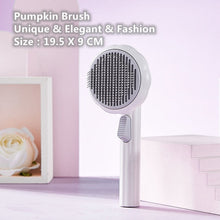 Load image into Gallery viewer, Pumpkin Self Cleaning Slicker Comb for Dog Cat Puppy Rabbit, Grooming Brush Itdinos