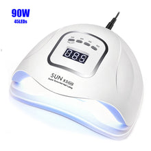 Load image into Gallery viewer, SUNX5 Max 90/72W LED Lamp Nail Dryer 45/36 LEDs UV Ice Lamp For Drying Gel Polish 10/30/60/99s Timer Auto Sensor Manicure Tools Itdinos