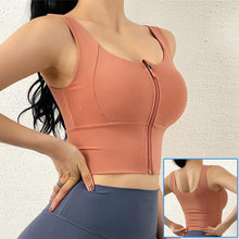 Lade das Bild in den Galerie-Viewer, Cloud Hide Front Zipper Sports Bra Women Underwear Push Up Yoga Crop Top Bras Solid Athletic Vest Gym Fitness Shirt Sportswear Itdinos