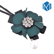 Load image into Gallery viewer, M MISM Women Flower Donut Bun Maker Big Pearls Ribbon DIY Hair Style Making Tools Korean Fashion Style Hair Curler Accessories Itdinos