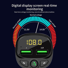 Lade das Bild in den Galerie-Viewer, Car Bluetooth FM Transmitter with 5.0 Dual USB Charger Itdinos