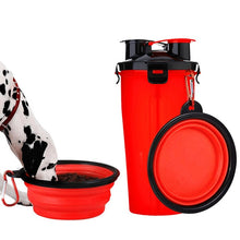 Load image into Gallery viewer, Safety Pet Travel Drink Water Bottle Foldable Dog Feed Bowl Cup Outdoor Travel Dog Feeder Cup Itdinos