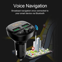 Lade das Bild in den Galerie-Viewer, Car Bluetooth FM Transmitter with 5.0 Dual USB Charger Itdinos