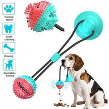 Load image into Gallery viewer, Multifunction dog Chew toys squeaking with Suction Cup Doggy Pull Ball for Dogs Cats Cleaning Tooth Food Dispenser pet supplies Itdinos