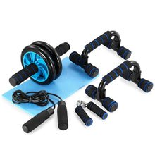 Load image into Gallery viewer, Muscle Exercise Equipment Abdominal Press Wheel Roller Home Fitness Equipment Gym Roller Trainer with Push UP Bar Jump Rope Itdinos