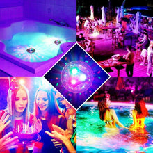 Load image into Gallery viewer, Floating Underwater Light RGB Submersible LED Disco party Light Glow Show Swimming Pool Hot Tub Spa Lamp Baby Bath Light Itdinos