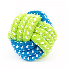 Load image into Gallery viewer, 1PC Pet Supply Dog Toys Dogs Chew Teeth Clean Outdoor Training Fun Playing Green Rope Ball Toy For Large Small Dog Cat Itdinos