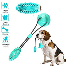 Load image into Gallery viewer, Multifunction dog Chew toys squeaking with Suction Cup Doggy Pull Ball for Dogs Cats Cleaning Tooth Food Dispenser pet supplies Itdinos