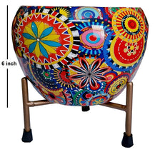 Load image into Gallery viewer, GreyFOX || High Finish Exotic Metal 6 inches Multipurpose Pot || Succulent Pot Indoor || Desktop Flower Planter || Home Décor Garden || Without Plant (RED) Itdinos