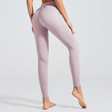 Load image into Gallery viewer, Kaminsky Soft Naked-Feel Athletic Fitness Leggings Women Stretchy High Waist Gym Sport Pant High Quality Nylon Cross Belt Leggin Itdinos