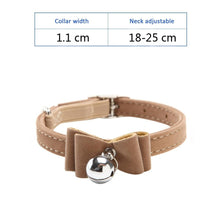 Lade das Bild in den Galerie-Viewer, Cat Collar With Bell Collar For Cats Kitten Puppy Leash Collars For Cats Dog Chihuahua Pet Cat Collars Leashes Lead Pet Supplies Itdinos