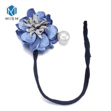 Load image into Gallery viewer, M MISM Women Flower Donut Bun Maker Big Pearls Ribbon DIY Hair Style Making Tools Korean Fashion Style Hair Curler Accessories Itdinos