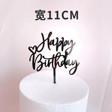 Load image into Gallery viewer, Acrylic Cake Topper Golden Happy Birthday Cake Toppers For Kids Birthday Party Cake Decorations celebrate Birthday dessert gift Itdinos