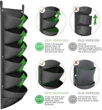 Load image into Gallery viewer, NEW DESIGN Vertical Hanging Garden Planter Flower Pots Layout Waterproof Wall Mount Hanging Flowerpot Bag Indoor Outdoor Use Itdinos