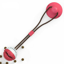 Load image into Gallery viewer, Multifunction dog Chew toys squeaking with Suction Cup Doggy Pull Ball for Dogs Cats Cleaning Tooth Food Dispenser pet supplies Itdinos