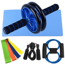 Load image into Gallery viewer, Muscle Exercise Equipment Abdominal Press Wheel Roller Home Fitness Equipment Gym Roller Trainer with Push UP Bar Jump Rope Itdinos
