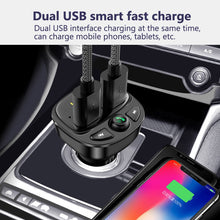 Lade das Bild in den Galerie-Viewer, Car Bluetooth FM Transmitter with 5.0 Dual USB Charger Itdinos