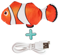 Load image into Gallery viewer, New 30CM Electronic Pet Cat Toy Electric USB Charging Simulation Bouncing Fish Toys For Dog Cat Chewing Playing Biting Supplies Itdinos