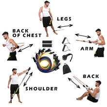 Load image into Gallery viewer, Fitness Resistance Band Tubes Gym Muscle Stretch Training Yoga Pull Rope Home Pilates Relax Exercise Rubber Tensile Expander Itdinos