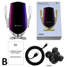 Lade das Bild in den Galerie-Viewer, 360 Rotation QI Silikon Pad Drahtlose Schnelle Auto Ladegerät Drahtlose Auto Telefon Halter