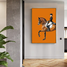 Load image into Gallery viewer, Abstract Horse Painting Knight Canvas Art Itdinos