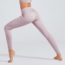 Load image into Gallery viewer, Kaminsky Soft Naked-Feel Athletic Fitness Leggings Women Stretchy High Waist Gym Sport Pant High Quality Nylon Cross Belt Leggin Itdinos
