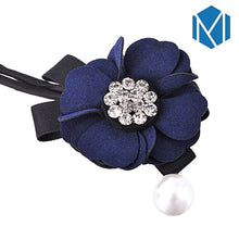 Load image into Gallery viewer, M MISM Women Flower Donut Bun Maker Big Pearls Ribbon DIY Hair Style Making Tools Korean Fashion Style Hair Curler Accessories Itdinos
