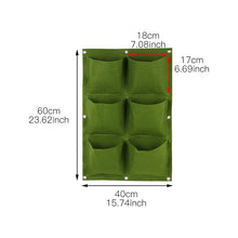 Lade das Bild in den Galerie-Viewer, Wall Hanging Planting Bags 4/9/18/49/72 Pockets Green Grow Bag Planter Vertical Garden Vegetable Living Garden Bag Home Supplies Itdinos