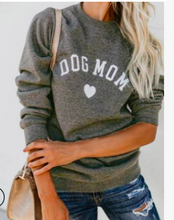 Lade das Bild in den Galerie-Viewer, DOG MOM Funny Letter Print Sweatshirt Itdinos