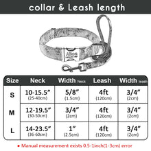 Load image into Gallery viewer, Dog Collar Custom Nylon Puppy Cat Dog Tag Collar Leash Pet Nameplate ID Collars Adjustable For Medium Large Dogs Itdinos