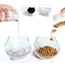 Load image into Gallery viewer, Pet Double Cat Bowl With Raised Stand Itdinos
