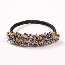 Load image into Gallery viewer, M MISM Women Flower Donut Bun Maker Big Pearls Ribbon DIY Hair Style Making Tools Korean Fashion Style Hair Curler Accessories Itdinos