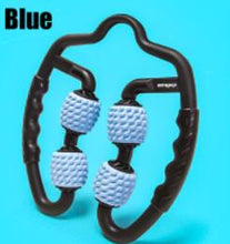 Load image into Gallery viewer, U Shape Trigger Point Massage Roller for Arm Leg Neck Muscle Tissue for Fitness Gym Yoga Pilates Sports 4 Wheel Itdinos