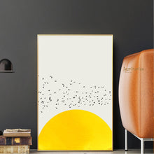 Load image into Gallery viewer, Nordic Simple Canvas Art Prints A Thousand Of Birds Abstract Canvas Art Wall Paintings Itdinos