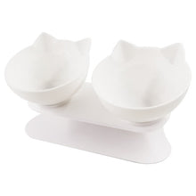 Load image into Gallery viewer, Pet Double Cat Bowl With Raised Stand Itdinos