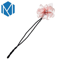 Load image into Gallery viewer, M MISM Women Flower Donut Bun Maker Big Pearls Ribbon DIY Hair Style Making Tools Korean Fashion Style Hair Curler Accessories Itdinos