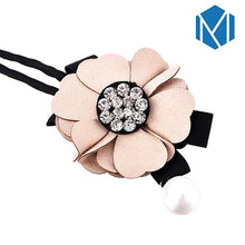Load image into Gallery viewer, M MISM Women Flower Donut Bun Maker Big Pearls Ribbon DIY Hair Style Making Tools Korean Fashion Style Hair Curler Accessories Itdinos