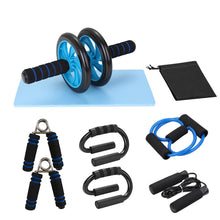 Load image into Gallery viewer, Muscle Exercise Equipment Abdominal Press Wheel Roller Home Fitness Equipment Gym Roller Trainer with Push UP Bar Jump Rope Itdinos