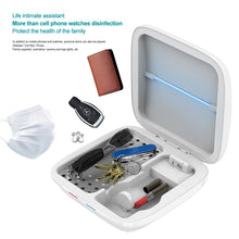 Lade das Bild in den Galerie-Viewer, 4 IN 1 5V Kabelloses Typ C Ladegerät UV Sterilisator Desinfektionsbox Multifunktionale Haushalts Sterilisatorbox Für Telefon Maske Uhr