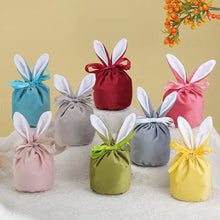 Load image into Gallery viewer, 10pcs Rabbit Ear Velvet Gift Bags for Weddings and Easter ITDinos®
