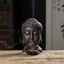 Load image into Gallery viewer, Ceramic Buddha Backflow Incense Burner for Home Decor ITDinos®
