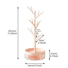 Load image into Gallery viewer, Branch Jewelry Rack with Rotatable Base and Storage Box ITDinos®
