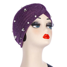 Load image into Gallery viewer, Cap in Solid Color with Shiny Fabric
