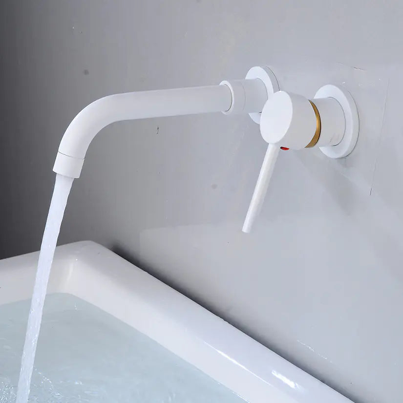 European Style All-Copper Wall-Mounted Basin Faucet