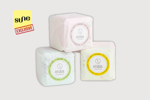 Sune Exclusive - Earthy Shower Steamer, Refreshing Gift Box for Men and Women, Set of 3 Shower Steamers ITDinos®