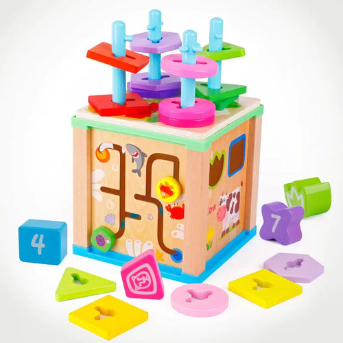 Large Wooden Multifunctional Educational Bead Box Toy ITDinos®