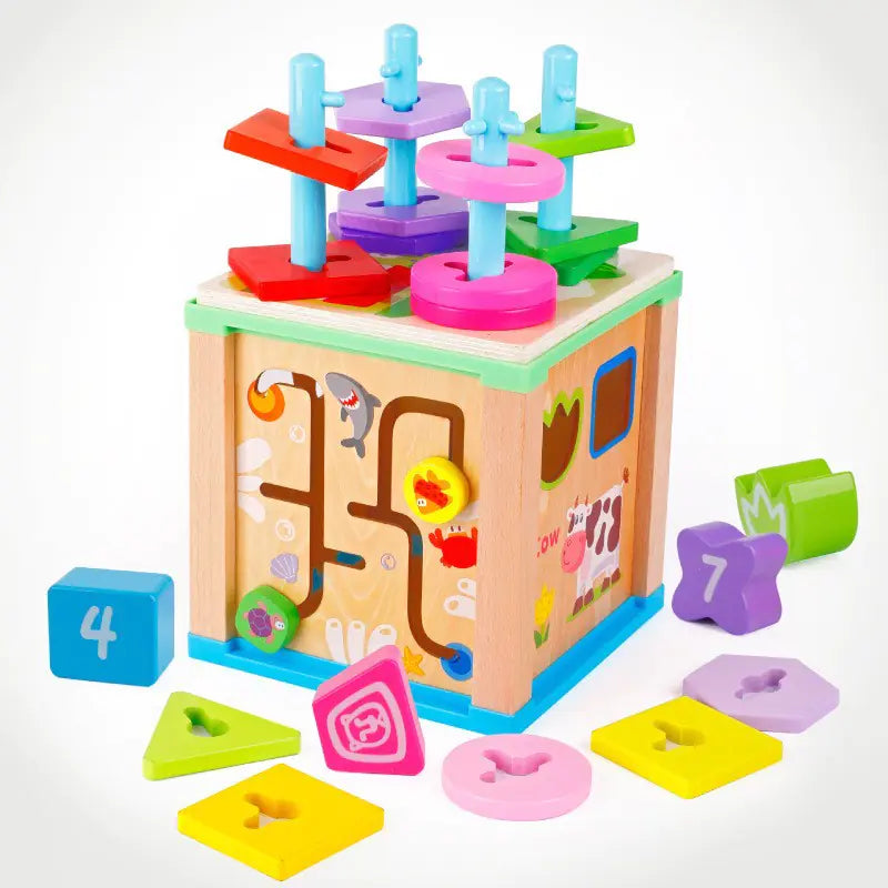 Large Wooden Multifunctional Educational Bead Box Toy ITDinos®