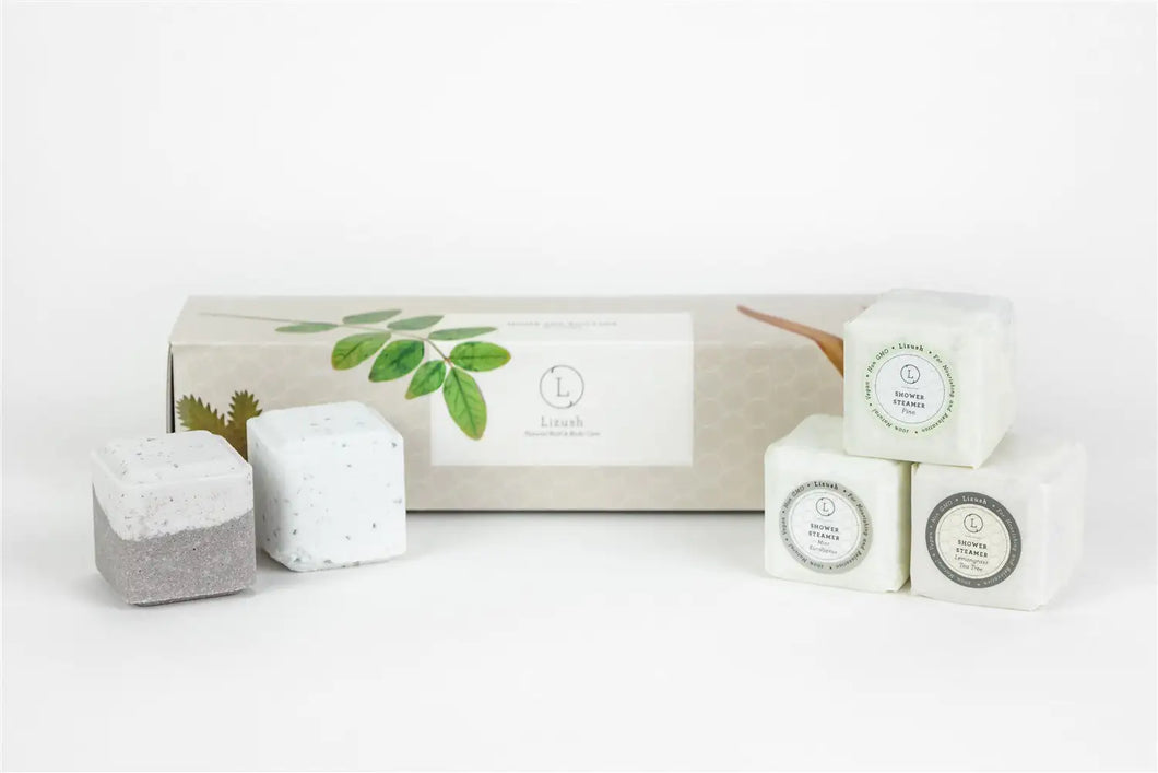Earthy Shower Steamer, Refreshing Gift Box for Men and Women, Set of 5 Shower Steamers ITDinos®