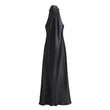 Load image into Gallery viewer, Silk Satin Backless Dress

